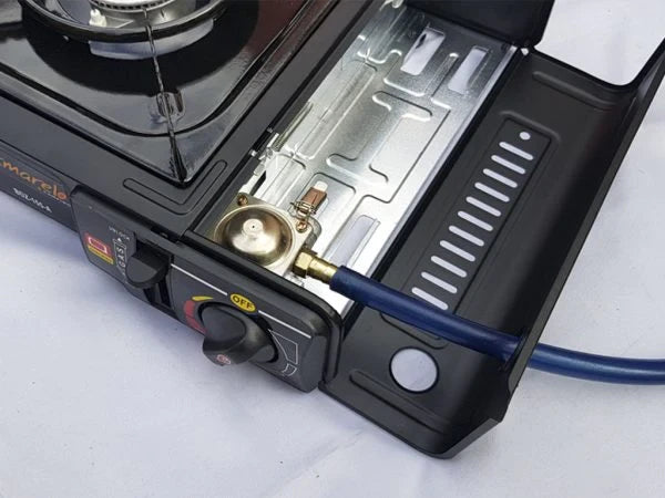 ESTUFA PORTATIL A GAS (PIPETA DESECHABLE O PIPETA TRADICIONAL)