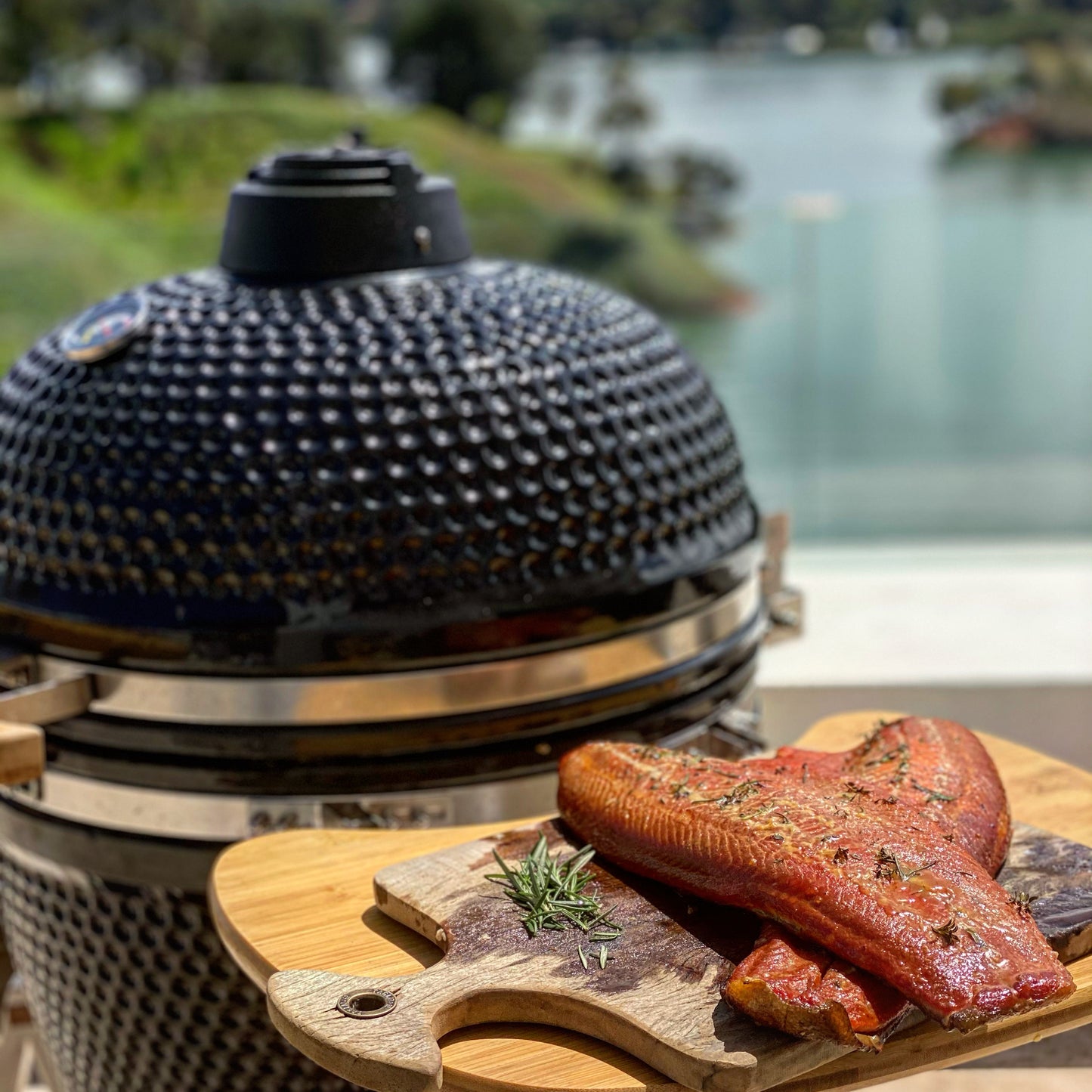 KAMADO diametro 21 pulgadas (asador, horno y ahumador)