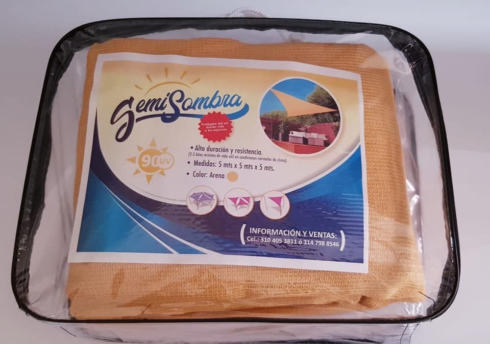 TOLDO POLISOMBRA 5MTS X 5MTS X 5MTS