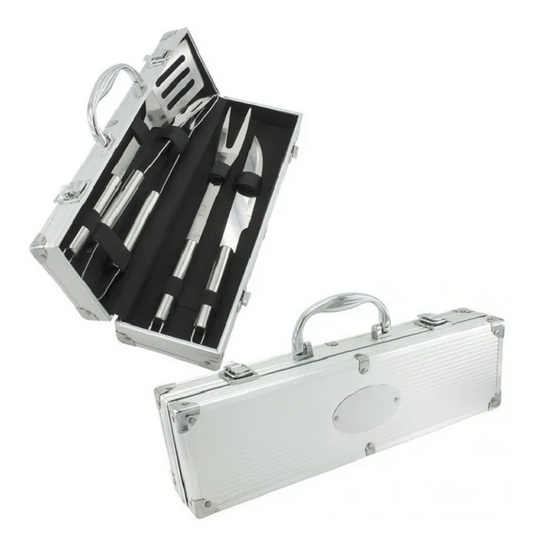 SET DE 4 UTENSILIOS PARA ASADO