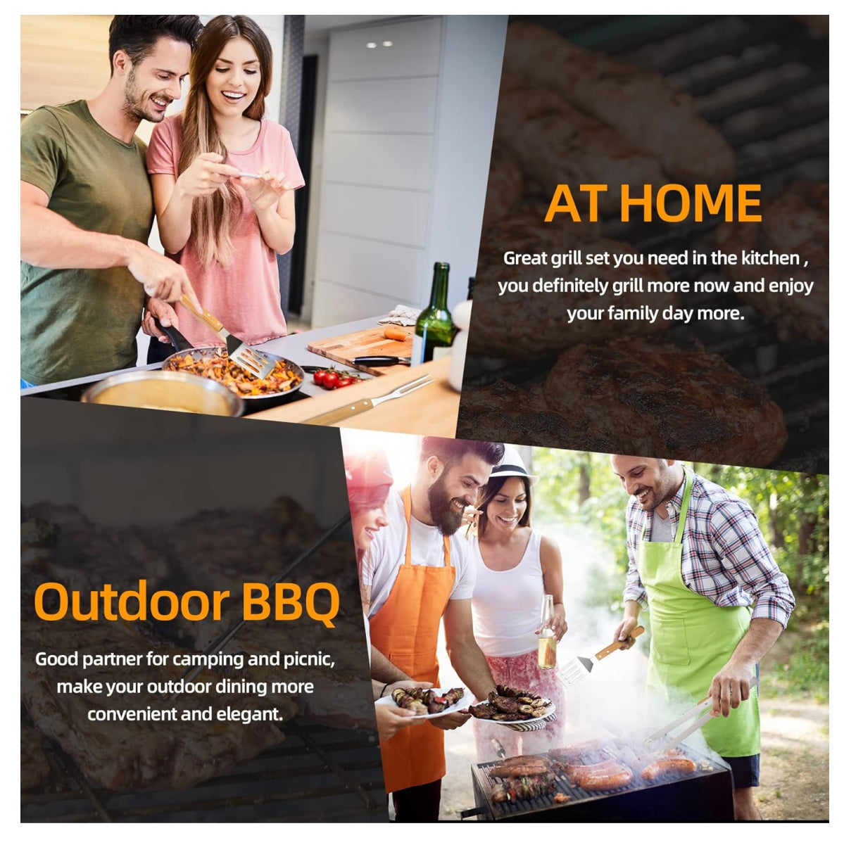 Set x7 For Grilling BBQ Roasting Case