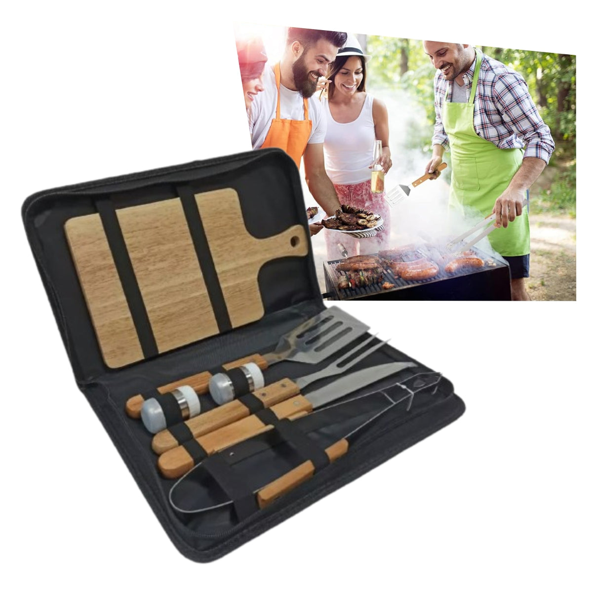 Set x7 For Grilling BBQ Roasting Case