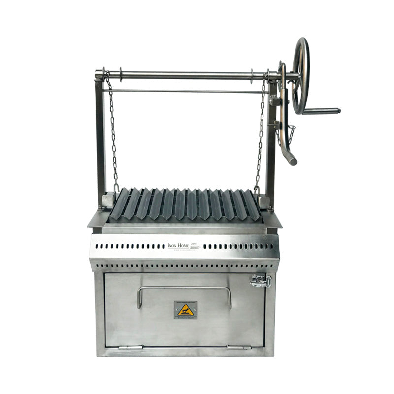 ASADOR PARRILLERO CON CAJA CHINA DE EMPOTRAR (acero inoxidable)