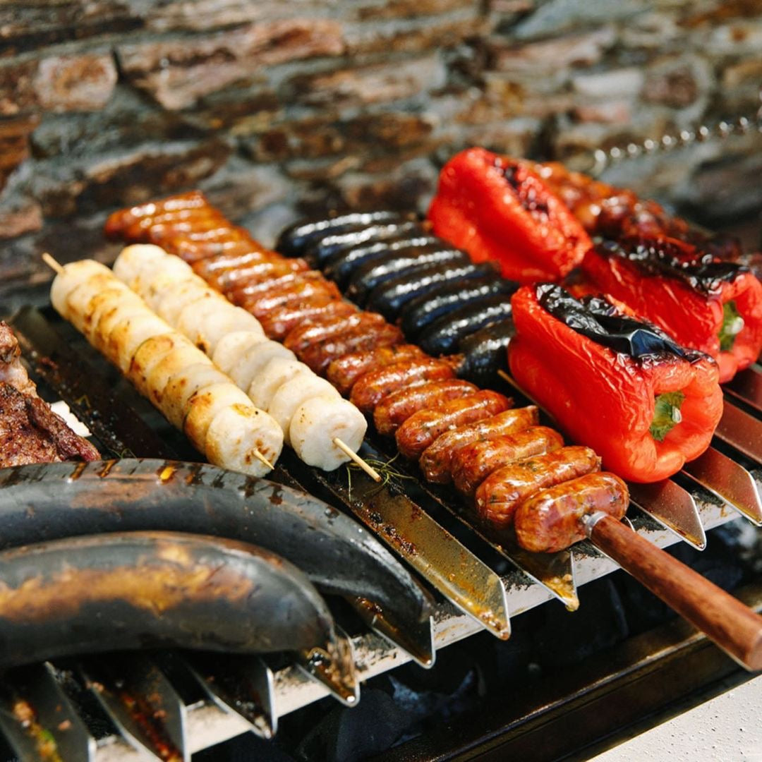ASADOR PARRILLERO CON CAJA CHINA DE EMPOTRAR (acero inoxidable)